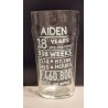 Personalised 18th Birthday Glass